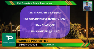 Residential Plot for Sale in Bahria Town, Lahore - (BP-40362)
