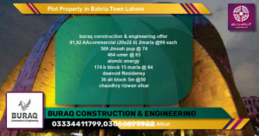 Commercial Plot for Sale in Bahria Town, Lahore - (BP-40365)