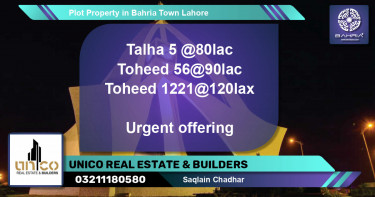 Residential Plot for Sale in Bahria Town, Lahore - (BP-40416)
