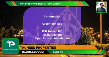 Residential Plot for Sale in Bahria Town, Lahore - (BP-40441)