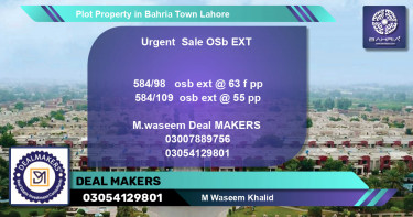 Residential Plot for Sale in Bahria Town, Lahore - (BP-40482)