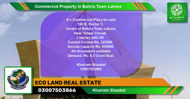 Commercial Property for Rent in Bahria Town, Lahore - (BP-40496)