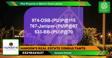 Residential Plot for Sale in Bahria Town, Lahore - (BP-40531)