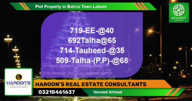 Residential Plot for Sale in Bahria Town, Lahore - (BP-40532)