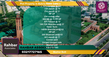 Residential Plot for Sale in Bahria Town, Lahore - (BP-40552)