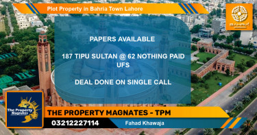 Residential Plot for Sale in Bahria Town, Lahore - (BP-40586)