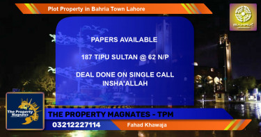 Residential Plot for Sale in Bahria Town, Lahore - (BP-40593)