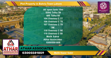 Residential Plot for Sale in Bahria Town, Lahore - (BP-40598)