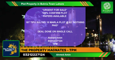 Residential Plot for Sale in Bahria Town, Lahore - (BP-40625)