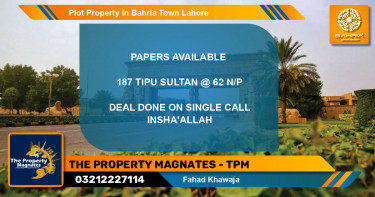 Residential Plot for Sale in Bahria Town, Lahore - (BP-40655)