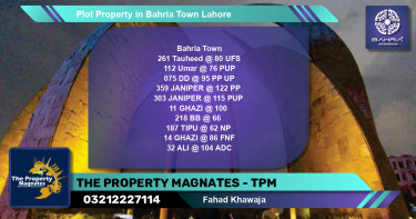 Residential Plot for Sale in Bahria Town, Lahore - (BP-40657)