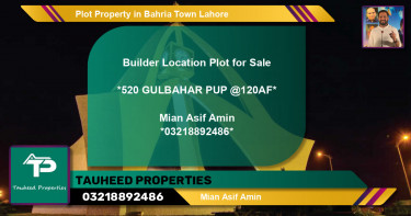 Residential Plot for Sale in Bahria Town, Lahore - (BP-40675)