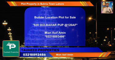 Residential Plot for Sale in Bahria Town, Lahore - (BP-40686)