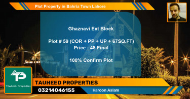 Residential Plot for Sale in Bahria Town, Lahore - (BP-40710)