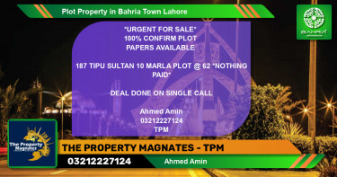 Residential Plot for Sale in Bahria Town, Lahore - (BP-40748)
