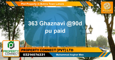 Residential Plot for Sale in Bahria Town, Lahore - (BP-40757)