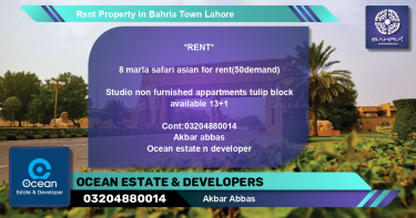 Residential Property for Rent in Bahria Town, Lahore - (BP-40766)