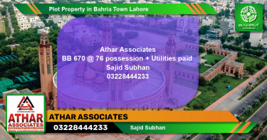 Residential Plot for Sale in Bahria Town, Lahore - (BP-40778)