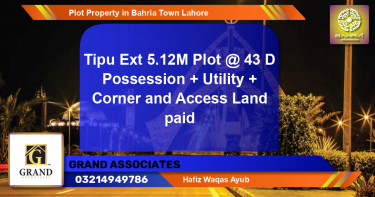 Residential Plot for Sale in Bahria Town, Lahore - (BP-40781)