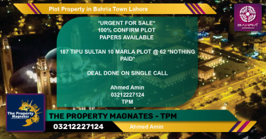 Residential Plot for Sale in Bahria Town, Lahore - (BP-40814)