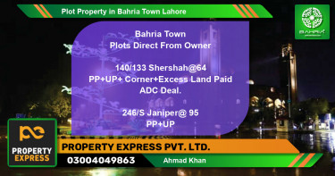 Residential Plot for Sale in Bahria Town, Lahore - (BP-40837)