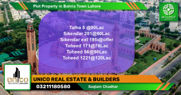 Residential Plot for Sale in Bahria Town, Lahore - (BP-40890)