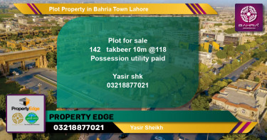 Residential Plot for Sale in Bahria Town, Lahore - (BP-40929)