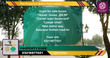 Residential Plot for Sale in Bahria Town, Lahore - (BP-40938)