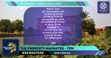 Residential Plot for Sale in Bahria Town, Lahore - (BP-40981)
