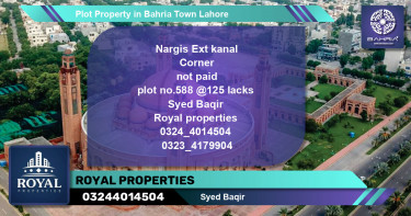 Residential Plot for Sale in Bahria Town, Lahore - (BP-41054)