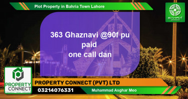 Residential Plot for Sale in Bahria Town, Lahore - (BP-41073)