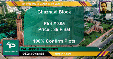 Residential Plot for Sale in Bahria Town, Lahore - (BP-41177)
