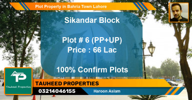 Residential Plot for Sale in Bahria Town, Lahore - (BP-41179)