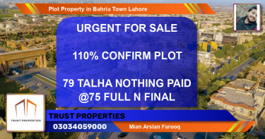 Residential Plot for Sale in Bahria Town, Lahore - (BP-41202)