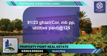 Residential Plot for Sale in Bahria Town, Lahore - (BP-41203)