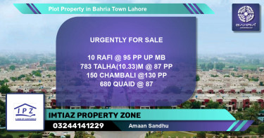 Residential Plot for Sale in Bahria Town, Lahore - (BP-41215)