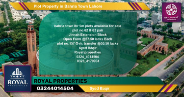 Residential Plot for Sale in Bahria Town, Lahore - (BP-41240)