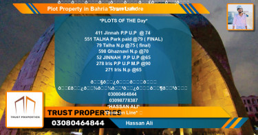 Residential Plot for Sale in Bahria Town, Lahore - (BP-41281)