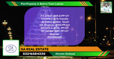 Residential Plot for Sale in Bahria Town, Lahore - (BP-41291)