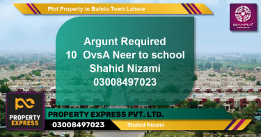 Residential Plot for Sale in Bahria Town, Lahore - (BP-41351)