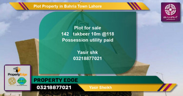 Residential Plot for Sale in Bahria Town, Lahore - (BP-41414)