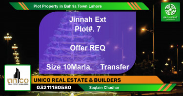 Residential Plot for Sale in Bahria Town, Lahore - (BP-41423)