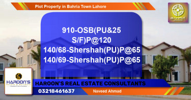 Residential Plot for Sale in Bahria Town, Lahore - (BP-41486)