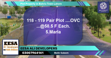 Residential Plot for Sale in Bahria Town, Lahore - (BP-41498)