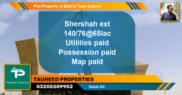 Residential Plot for Sale in Bahria Town, Lahore - (BP-41553)
