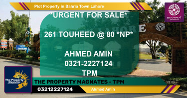 Residential Plot for Sale in Bahria Town, Lahore - (BP-41556)