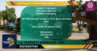 Residential Plot for Sale in Bahria Town, Lahore - (BP-41557)