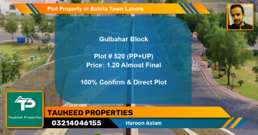 Residential Plot for Sale in Bahria Town, Lahore - (BP-41569)