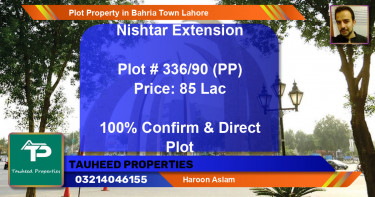 Residential Plot for Sale in Bahria Town, Lahore - (BP-41571)