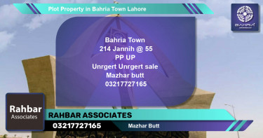 Residential Plot for Sale in Bahria Town, Lahore - (BP-41581)
